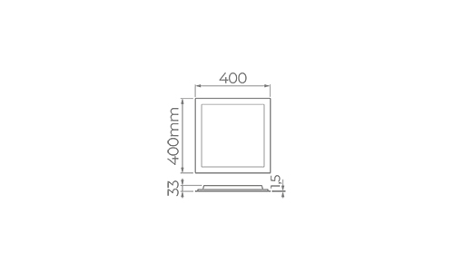 RECESSED MOUNTED PANEL EVO