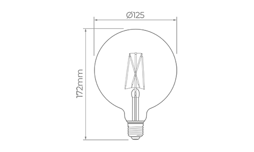 BALLOON VINTAGE FILAMENT G125