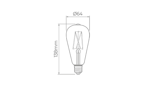 VINTAGE FILAMENT ST64
