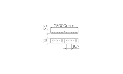 ECO DOUBLE LINE AC LED STRIP