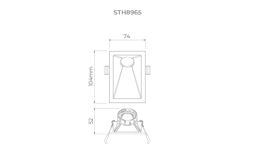 Square Angle 40° MR11