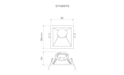 Square Angle 25° MR16