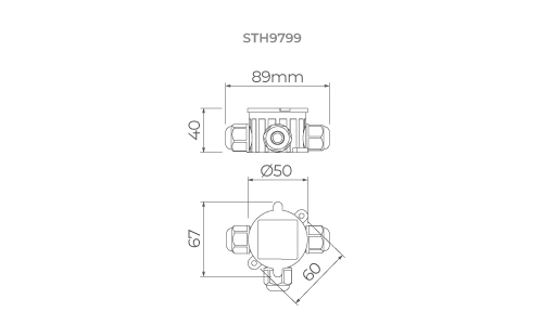 IP68 Waterproof Wiring Box