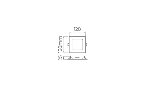 RECESSED MOUNTED PANEL ECO